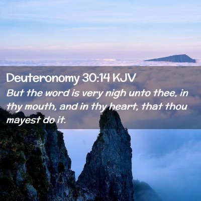 Deuteronomy 30:14 KJV Free Bible Images