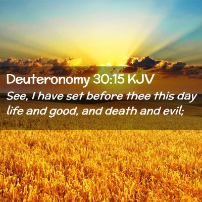 Deuteronomy 30:15 KJV Free Bible Images