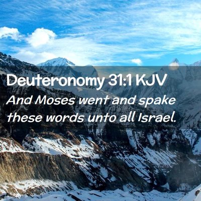 Deuteronomy 31:1 KJV Free Bible Images