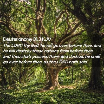 Deuteronomy 31:3 KJV Free Bible Images