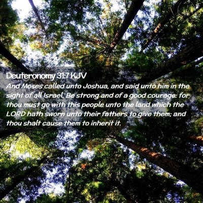 Deuteronomy 31:7 KJV Free Bible Images