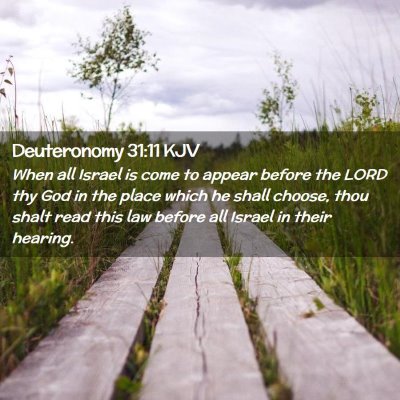 Deuteronomy 31:11 KJV Free Bible Images