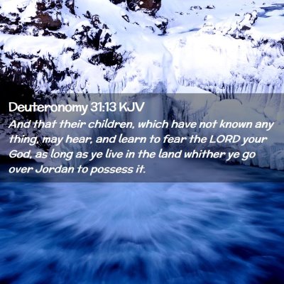 Deuteronomy 31:13 KJV Free Bible Images