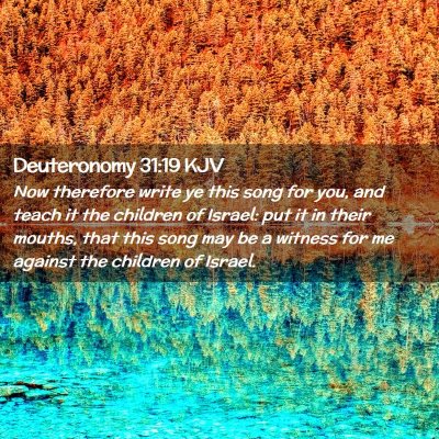 Deuteronomy 31:19 KJV Free Bible Images