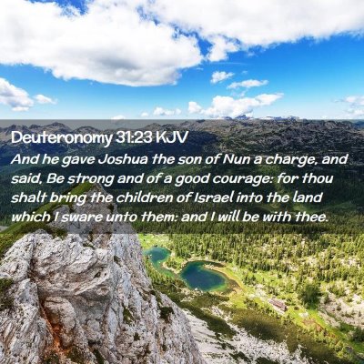 Deuteronomy 31:23 KJV Free Bible Images