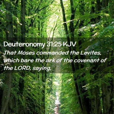 Deuteronomy 31:25 KJV Free Bible Images