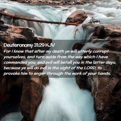 Deuteronomy 31:29 KJV Free Bible Images