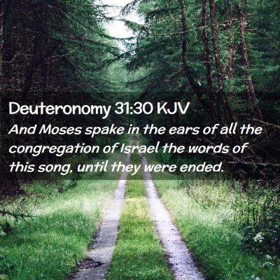 Deuteronomy 31:30 KJV Free Bible Images