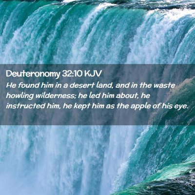 Deuteronomy 32:10 KJV Free Bible Images