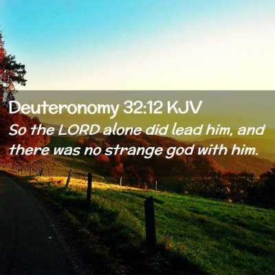 Deuteronomy 32:12 KJV Free Bible Images