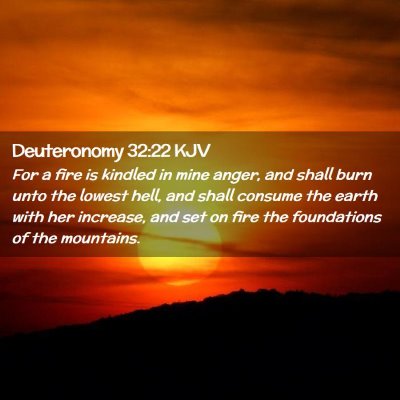 Deuteronomy 32:22 KJV Free Bible Images