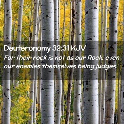 Deuteronomy 32:31 KJV Free Bible Images