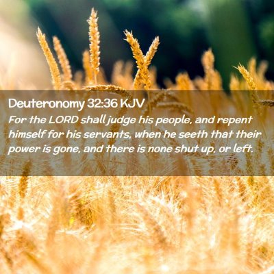 Deuteronomy 32:36 KJV Free Bible Images