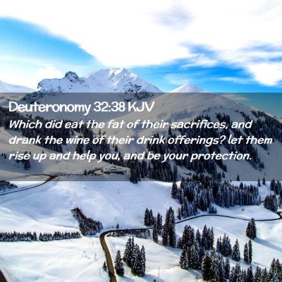 Deuteronomy 32:38 KJV Free Bible Images