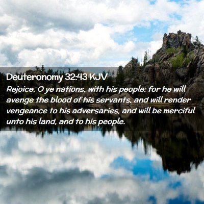 Deuteronomy 32:43 KJV Free Bible Images