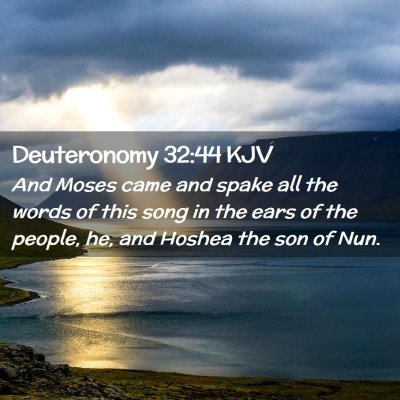 Deuteronomy 32:44 KJV Free Bible Images