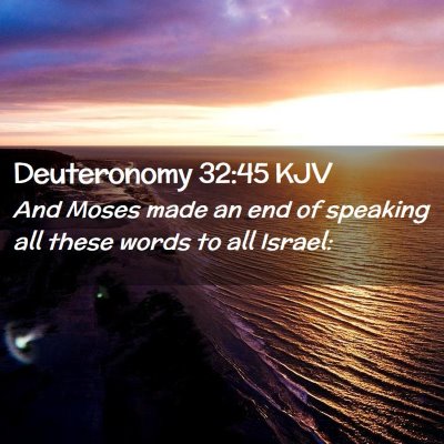 Deuteronomy 32:45 KJV Free Bible Images