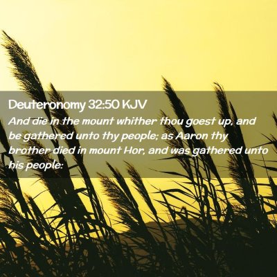 Deuteronomy 32:50 KJV Free Bible Images