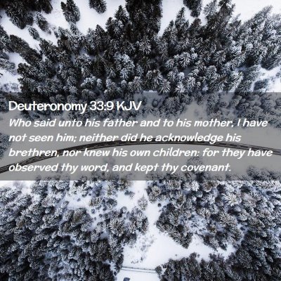 Deuteronomy 33:9 KJV Free Bible Images