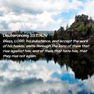 Deuteronomy 33:11 KJV Free Bible Images