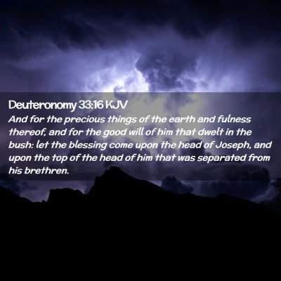 Deuteronomy 33:16 KJV Free Bible Images