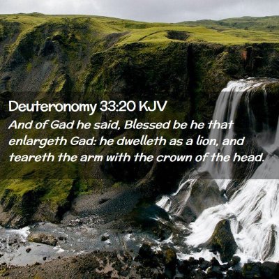 Deuteronomy 33:20 KJV Free Bible Images