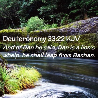 Deuteronomy 33:22 KJV Free Bible Images