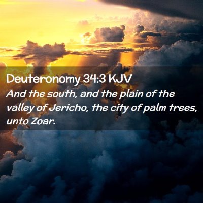 Deuteronomy 34:3 KJV Free Bible Images