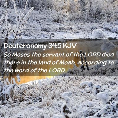 Deuteronomy 34:5 KJV Free Bible Images