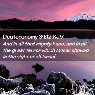 Deuteronomy 34:12 KJV Free Bible Images