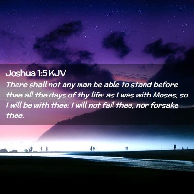 Joshua 1:5 KJV Free Bible Images