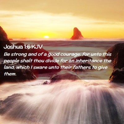 Joshua 1:6 KJV Free Bible Images