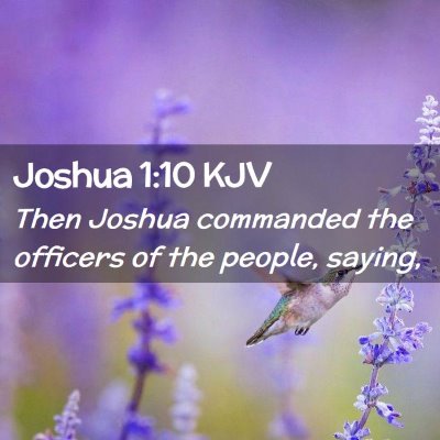 Joshua 1:10 KJV Free Bible Images