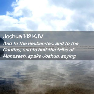 Joshua 1:12 KJV Free Bible Images