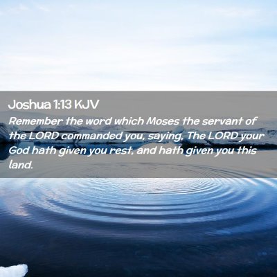 Joshua 1:13 KJV Free Bible Images