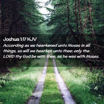 Joshua 1:17 KJV Free Bible Images