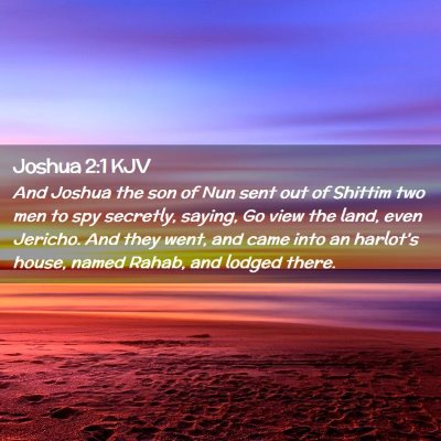 Joshua 2:1 KJV Free Bible Images