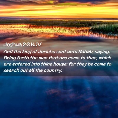 Joshua 2:3 KJV Free Bible Images