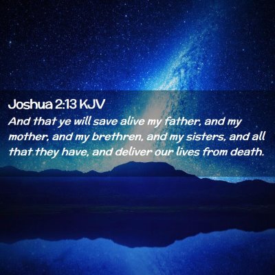 Joshua 2:13 KJV Free Bible Images