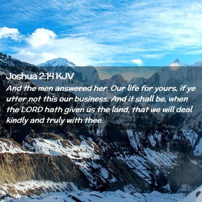 Joshua 2:14 KJV Free Bible Images