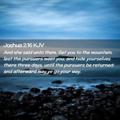 Joshua 2:16 KJV Free Bible Images