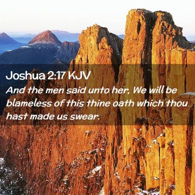 Joshua 2:17 KJV Free Bible Images