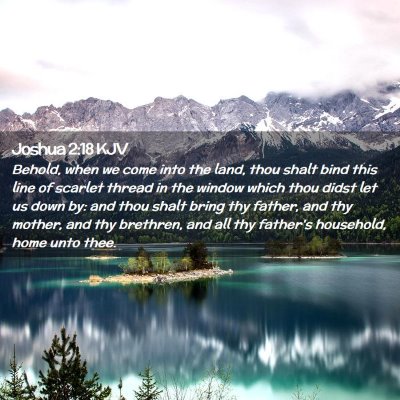 Joshua 2:18 KJV Free Bible Images