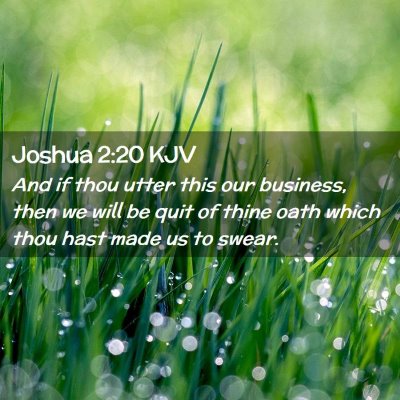 Joshua 2:20 KJV Free Bible Images