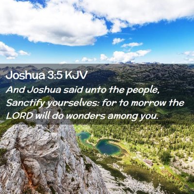 Joshua 3:5 KJV Free Bible Images