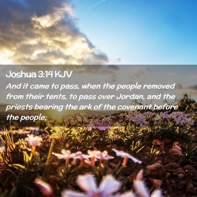 Joshua 3:14 KJV Free Bible Images