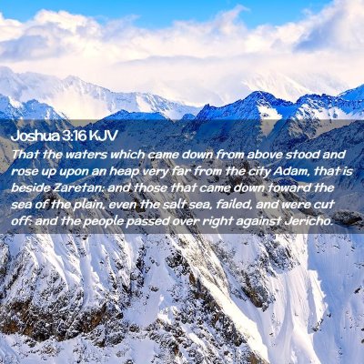 Joshua 3:16 KJV Free Bible Images