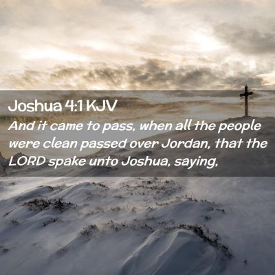 Joshua 4:1 KJV Free Bible Images