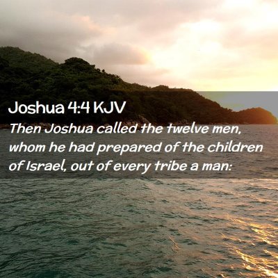 Joshua 4:4 KJV Free Bible Images