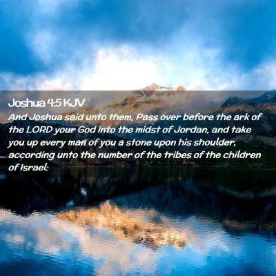 Joshua 4:5 KJV Free Bible Images